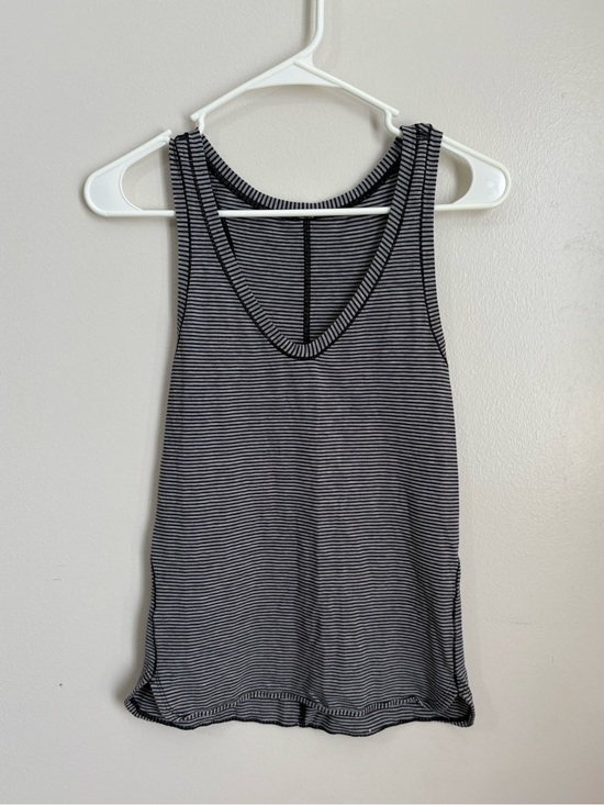 lululemon athletica Tops - LULULEMON Black & Gray Striped Athletic Tank